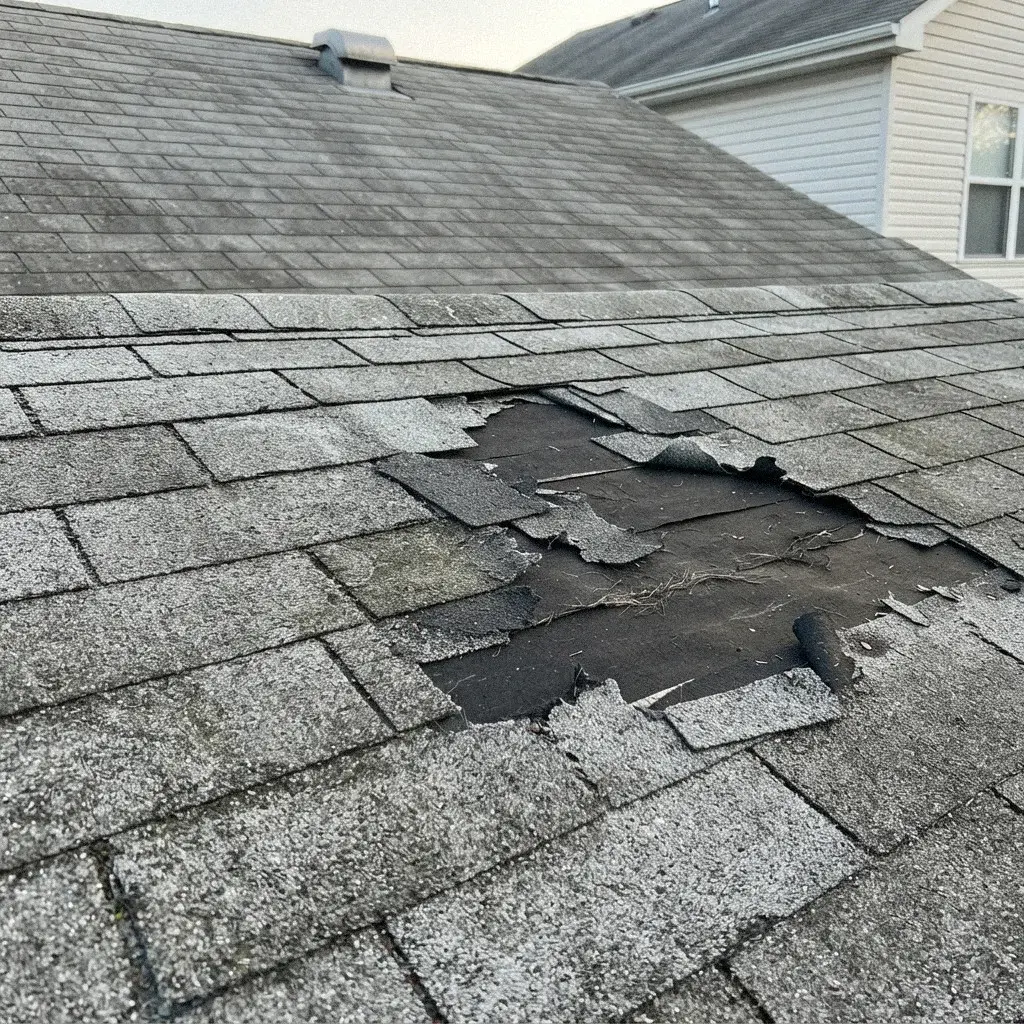 Underlayment on a roof in the United States